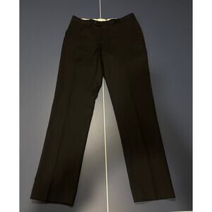 SuitSupply Brescia WOOL - Black Slim Straight Dress Pants (32)